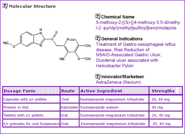 esomeprazole general information