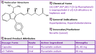  Fluvastatin general info